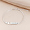 KAYA sieraden Bracelet with Name ‘Classic Bar’ | Cut-Out Heart