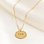 KAYA sieraden Personalized necklace with initials ‘Olivia’