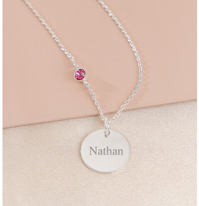 KAYA sieraden Necklace with Name 'Birthstone'