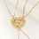 KAYA sieraden Friendship Necklace for 3 'Puzzle Pieces'