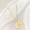 KAYA sieraden  Ketting met 3 namen | 20 mm disc
