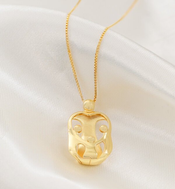 KAYA sieraden Necklace ‘We Are Family’ – Mom & 3 Kids