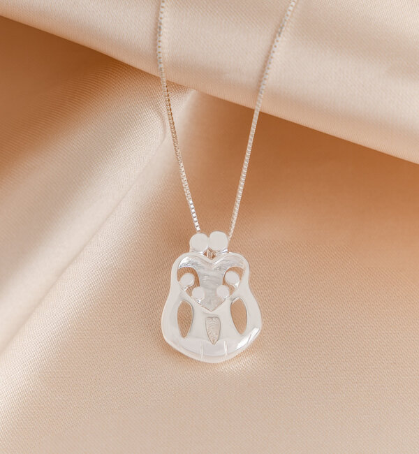 KAYA sieraden Necklace ‘We Are Family’ – Parents & 4 Kids