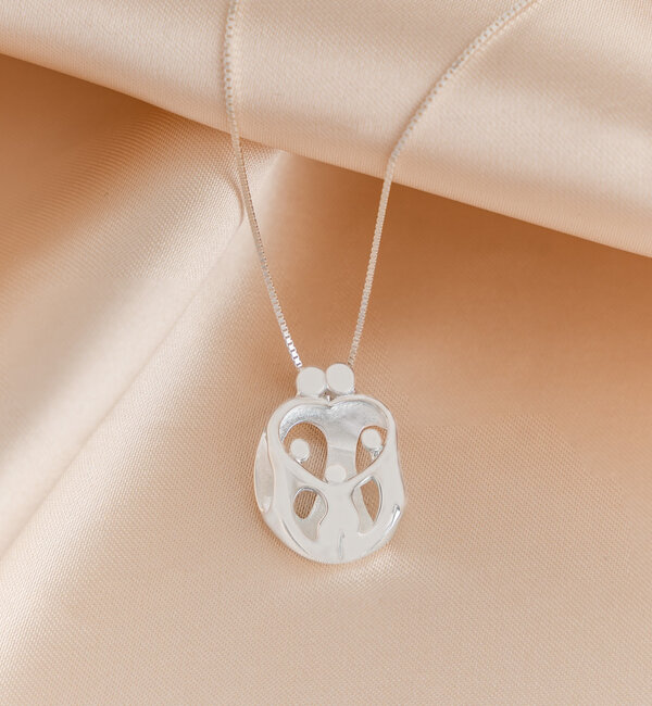 KAYA sieraden Necklace ‘We Are Family’ – Parents & 3 Kids