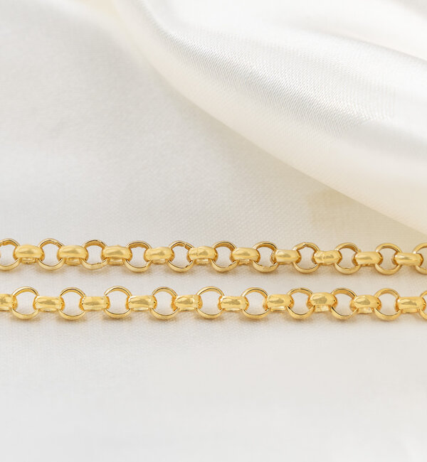 KAYA sieraden Charm Bracelet ‘Beaded’ with Engraved Charm