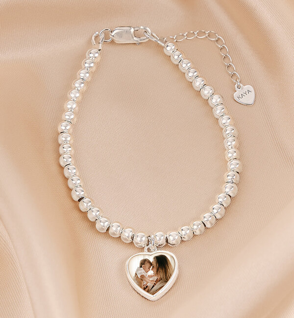 Gegraveerde sieraden Bracelet with Photo 'Cute Balls'