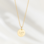 KAYA sieraden Silver necklace with engraving charm 'Tiffany style'