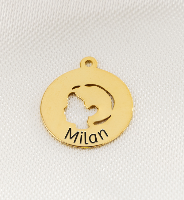 KAYA sieraden Engraving charm ‘Child’s Head’