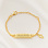 KAYA sieraden Baby armband 'Classic Bar' Doop