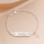 KAYA sieraden Baby armband 'Classic Bar' Doop