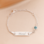 KAYA sieraden Personalized Baby Bracelet 'Classic Bar' with Birthstone