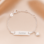 KAYA sieraden Baby bracelet 'Classic Bar' with heart charm