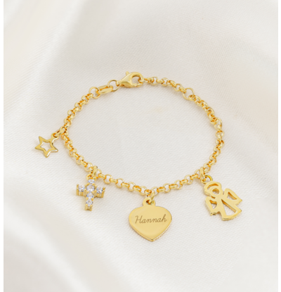 KAYA sieraden Baby bracelet 'Jasseron Fine' - Baptism