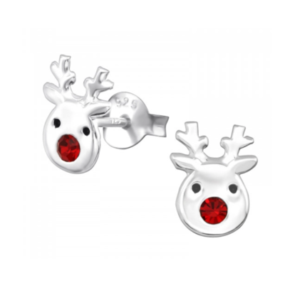 KAYA sieraden Children's earrings 'Rudolf' with Crystal