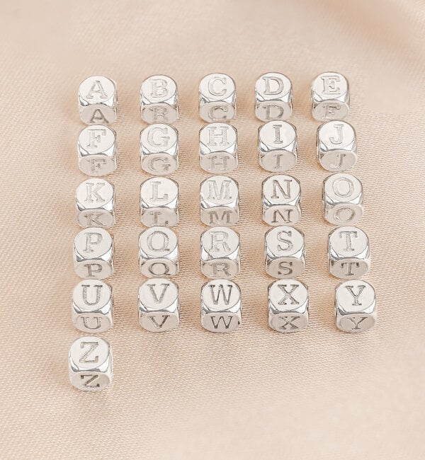 KAYA sieraden Ketting met Letter 'Cubes' | 1 Initiaal