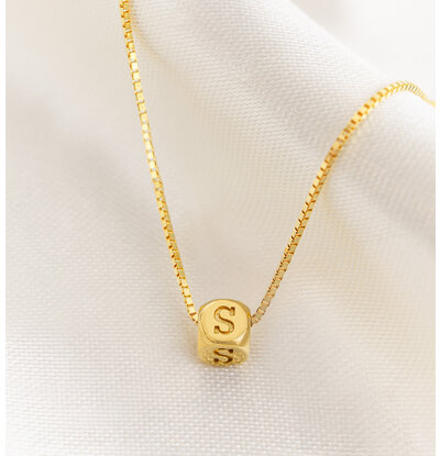 KAYA sieraden Letterketting 'Cubes' | 1 Initiaal