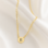 KAYA sieraden Letter necklace ‘Disc’ with initials
