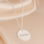 KAYA sieraden Necklace 'Beaded Disc' with Engraving