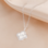 KAYA sieraden Pavé Clover Necklace with Letters | Zirconia Crystals