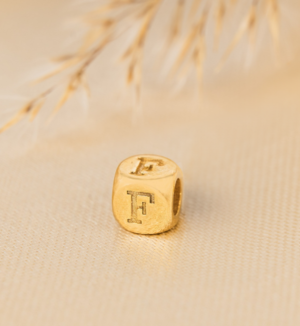 KAYA sieraden Loose letter charm 'Cubes'