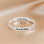 KAYA sieraden Personalized Ring with Engraving - Silver
