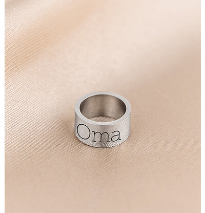 KAYA sieraden Gepersonaliseerd RVS Ringetje