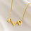 KAYA sieraden Letter necklace ‘Big Initial’ 3 letters