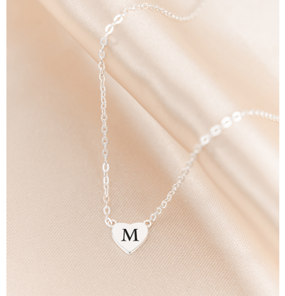 KAYA sieraden Ketting met Letter 'Hartje'