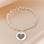 Gegraveerde sieraden Fingerprint Charm Bracelet 'Heart'  - Copy - Copy