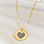 Gegraveerde sieraden Necklace with 2 Fingerprints 'Beaded Heart'