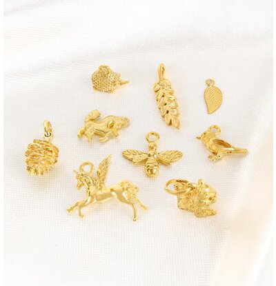 KAYA sieraden Secret Garden Bedeltjes | Verguld