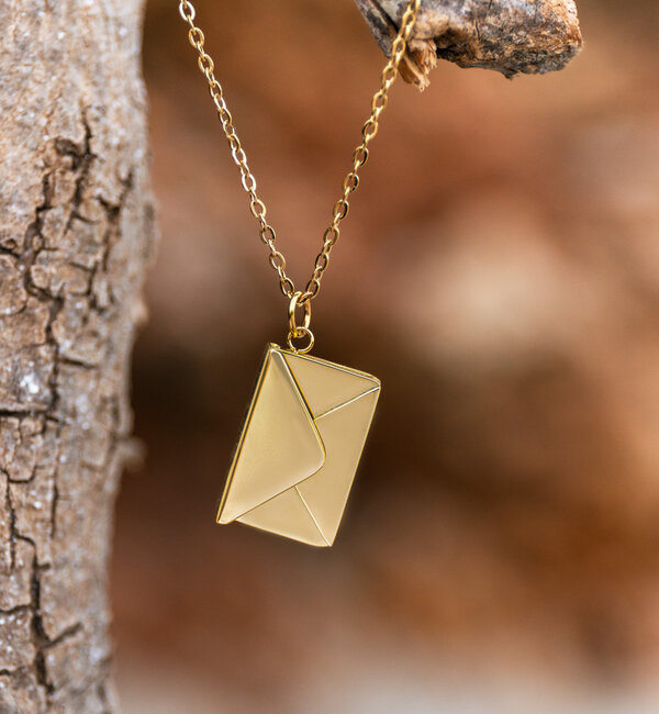 KAYA sieraden Necklace with Children's Drawing 'Letter' | Stainless steel