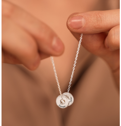 KAYA sieraden Donut Ketting I  2 Namen