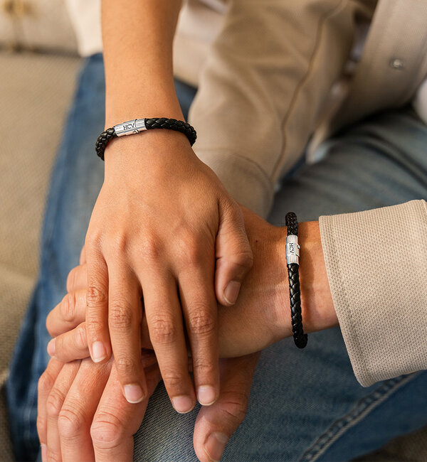 KAYA sieraden Vader met 2 zonen | 3 generatie Armbanden met Initialen