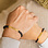 KAYA sieraden Vader Zoon Armbanden Set 'Lavastenen'
