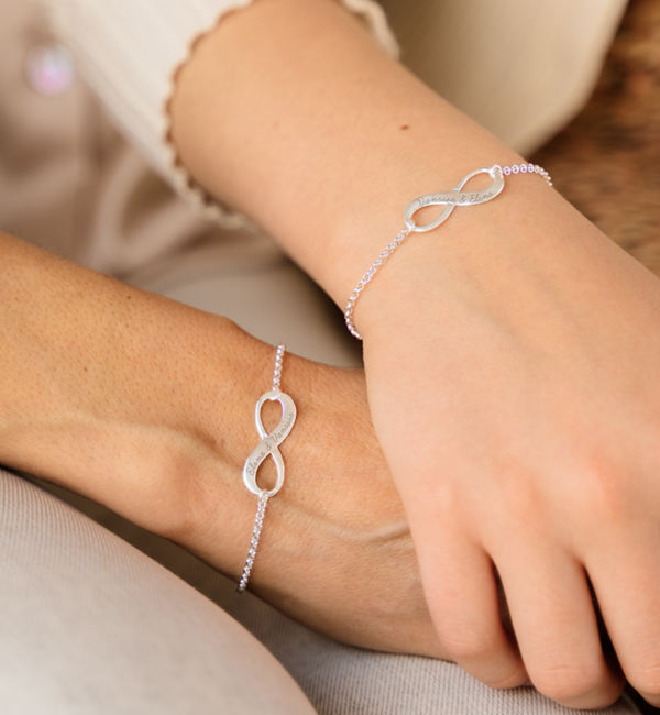 KAYA sieraden Bracelet 'Infinity' with Engraving