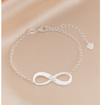 Sieraden Bracelet with Engraving 'Infinity'
