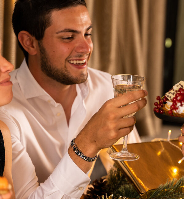 KAYA sieraden Jongens armband met Gravure I Stainless steel