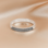 Gegraveerde sieraden Ring with Fingerprint - 3 mm