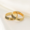 Gegraveerde sieraden Ring with Fingerprint and Name