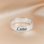 KAYA sieraden Gepersonaliseerde Ring met Gravure- Zilver