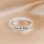 KAYA sieraden Personalized Ring with Engraving - Silver
