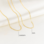 KAYA sieraden Ketting met Gravure 'Elegant Bar'