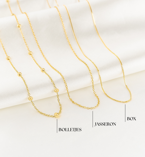 KAYA sieraden Bridal necklace with name engraving ‘Choose your charm’