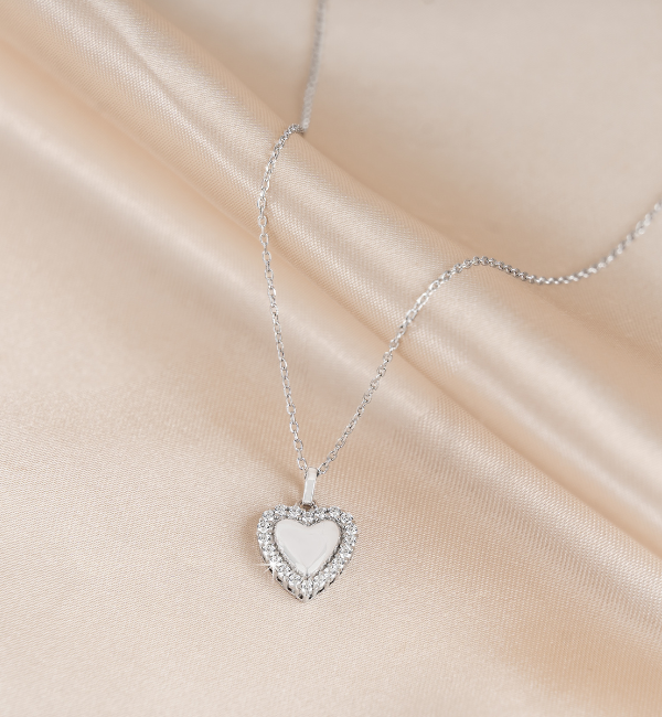 KAYA sieraden Necklace 'Heart' PavÃ©