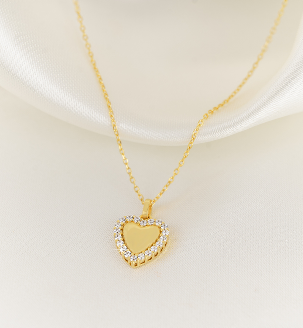KAYA sieraden Necklace 'Heart' PavÃ©