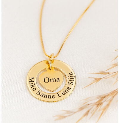 KAYA sieraden Family Necklace 'Grandma & Grandchildren' - Copy