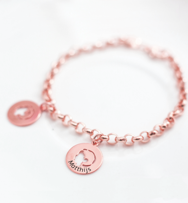 KAYA sieraden Cadeau voor Oma I Bedelarmband Stel zelf samen