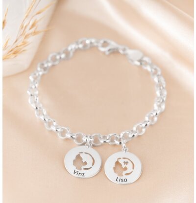 KAYA sieraden Personalized silver bracelet 'Love you Infinitely "                 - Copy