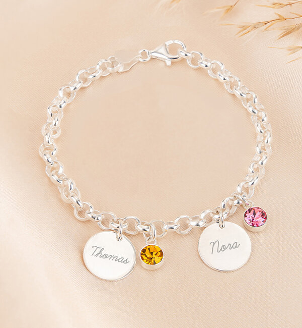KAYA sieraden Gift for Grandma Bracelet with Birthstone I Create Your Own